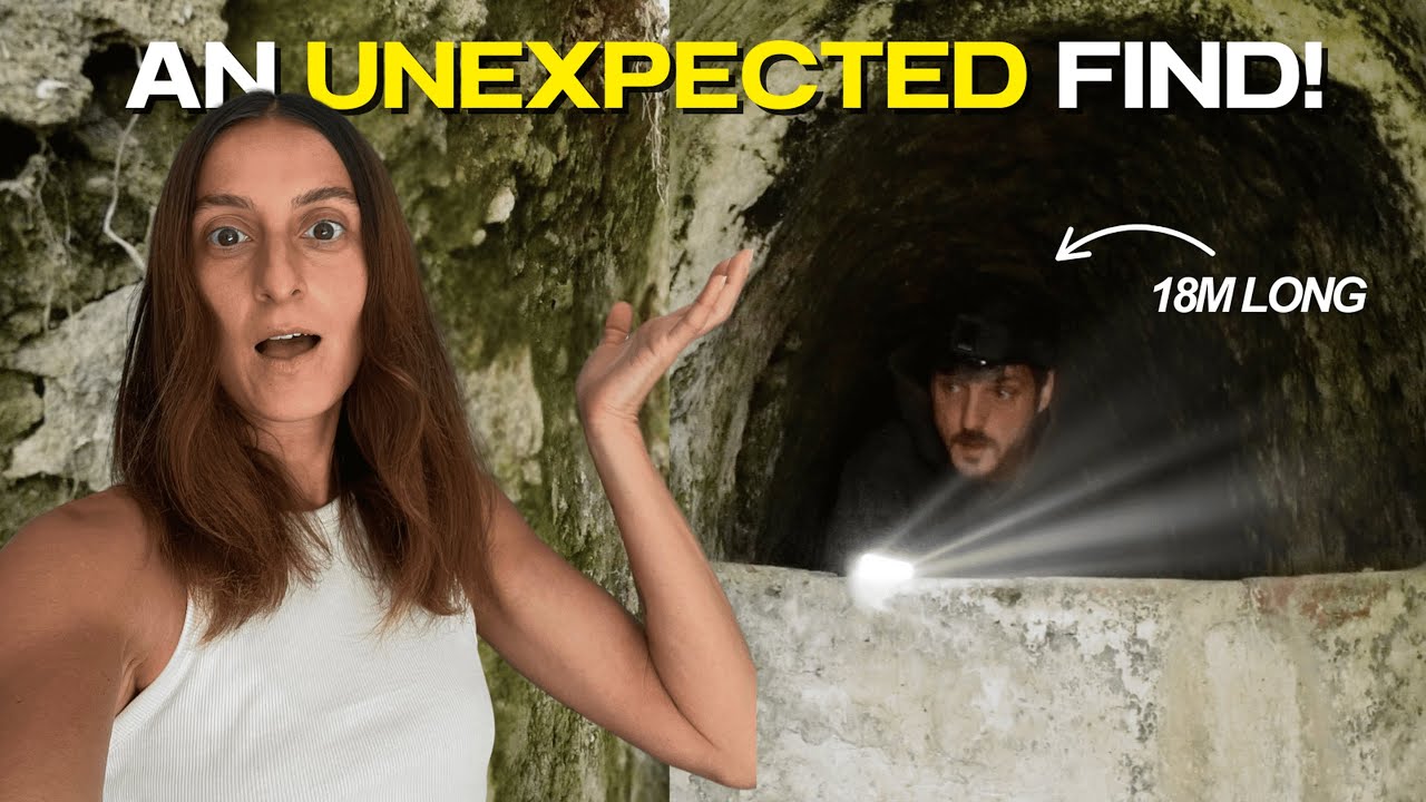 We Went INSIDE An Old Water Tunnel Beneath Our Homestead in Italy