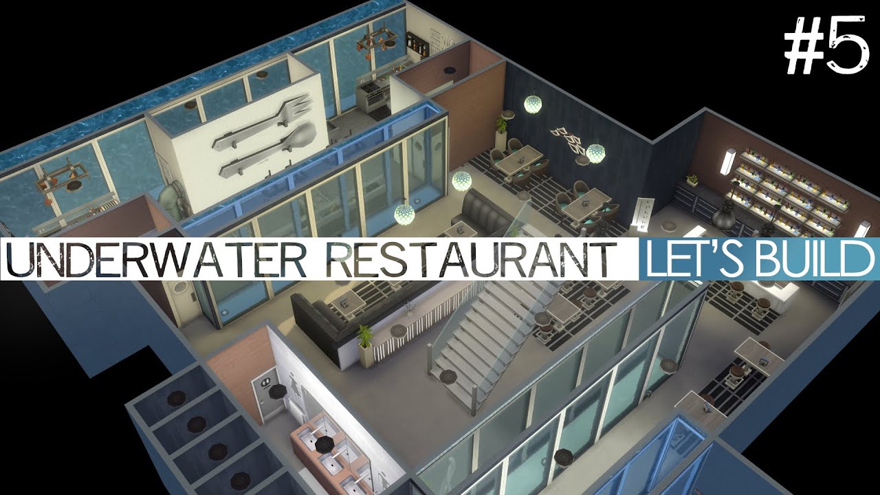 The Sims 4 Let's Build - Underwater Restaurant #5