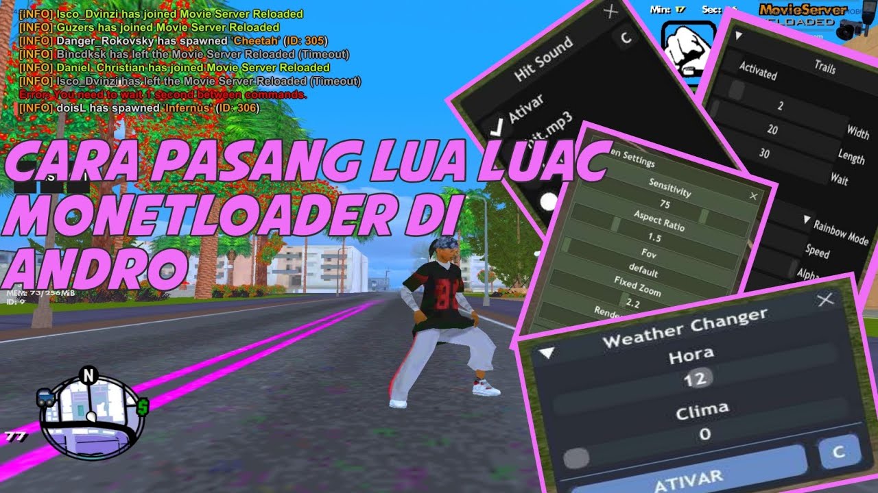 cara memasang monetloader samp android (Lua/Luac)