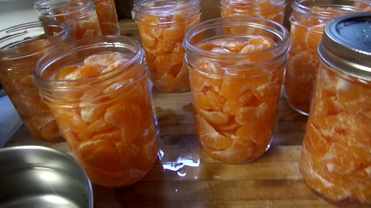 Canning mandarins in simple syrup