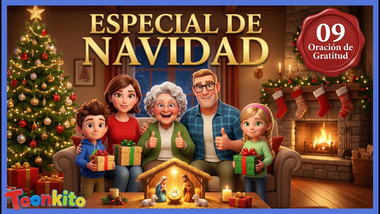 Gracias Papá Dios 🙏 | Oración de Gratitud para Niños (Canción de Navidad)