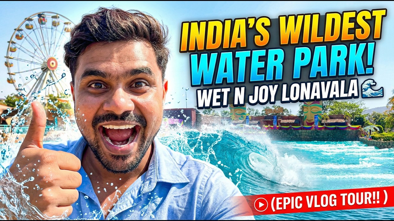 I Spent The Day At India's Wildest Water Park! 🌊 | Wet N Joy Lonavala Vlog