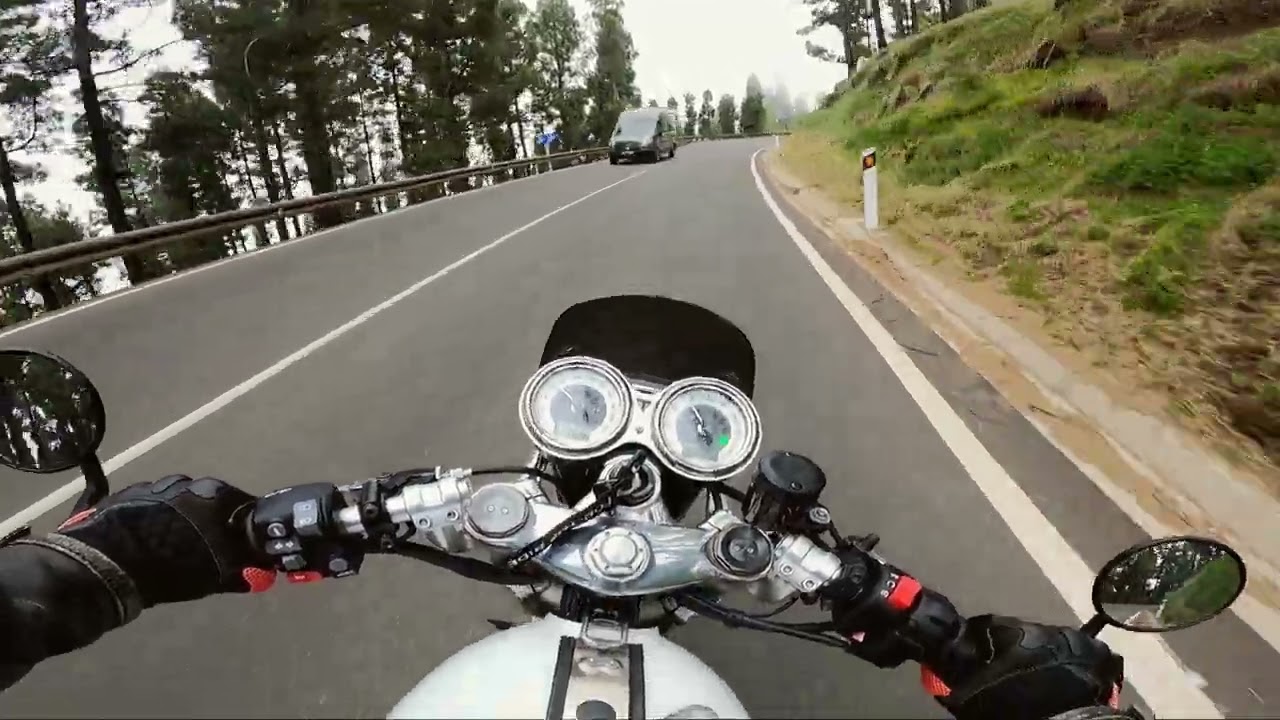 Triumph Thruxton 1200 R  On-Board POV ( Raw Sound )