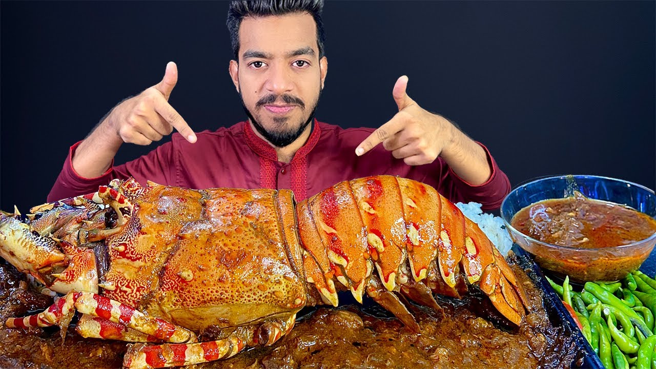 3KG GIANT KING LOBSTER🦞ASMR SPICY SEAFOOD BOIL | ASMR MUKBANG GIANT KING LOBSTER EATING SHOW