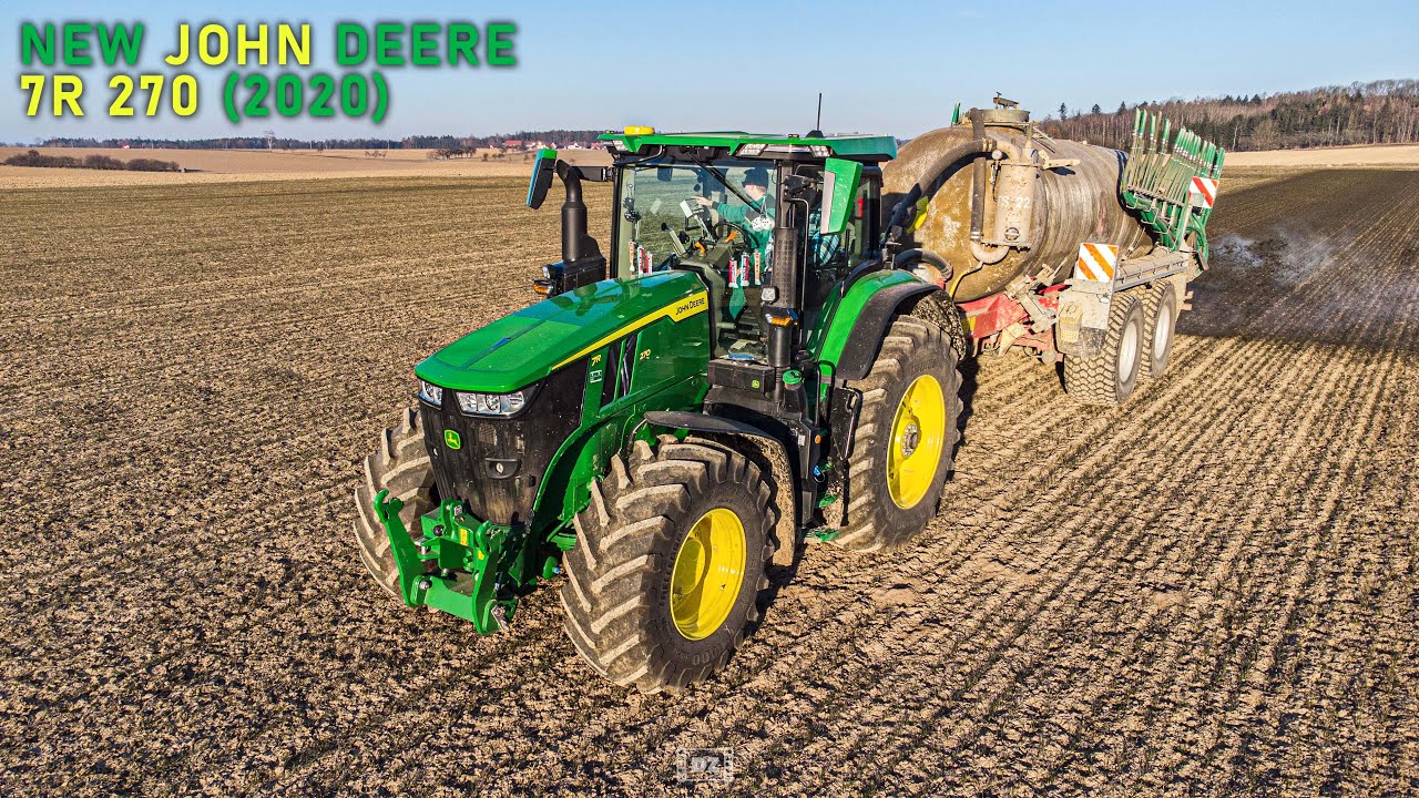 💚 NEW John Deere 7R 270 and New Holland T7.270 💙 Slurry application / Aplikace kejdy