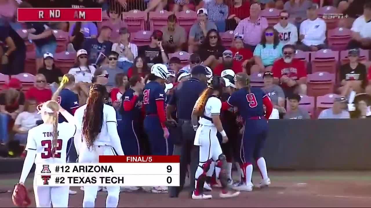 Texas Tech Softball falls to Arizona 9-0