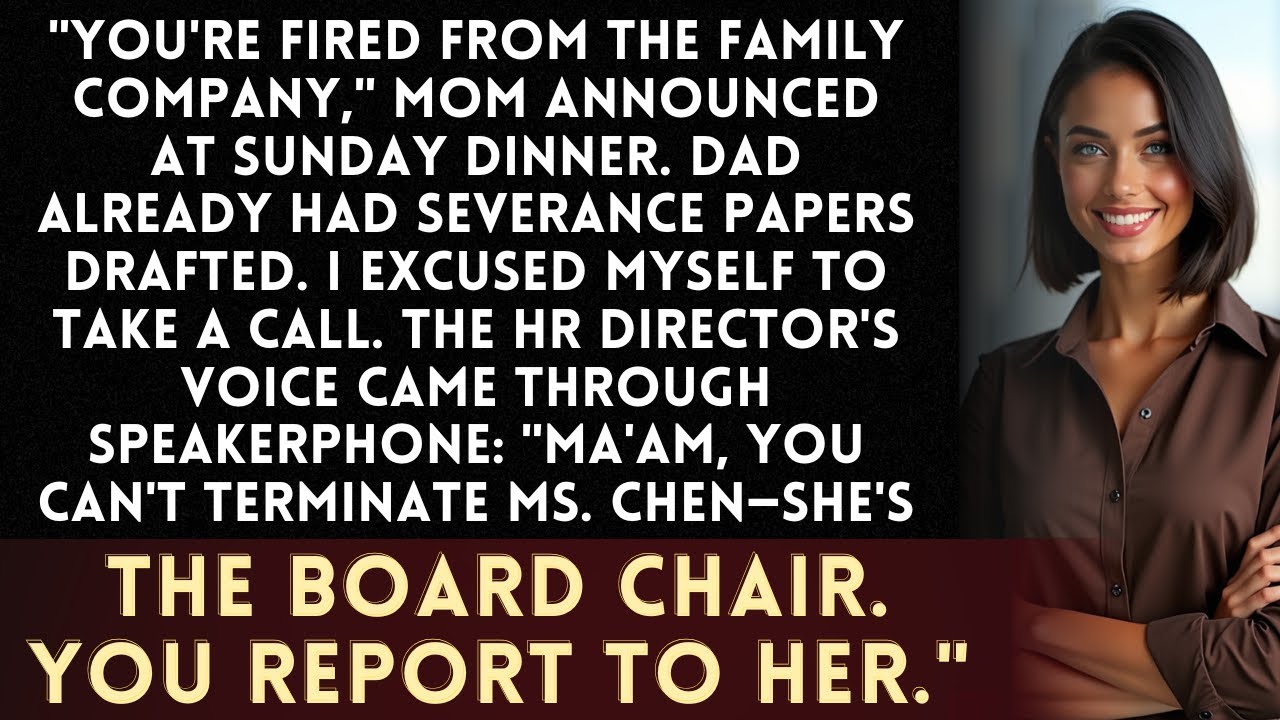 Mom Fired Me At Family Dinner—HR Called Her: 'You Don't Have Authority Over The Board Chair'