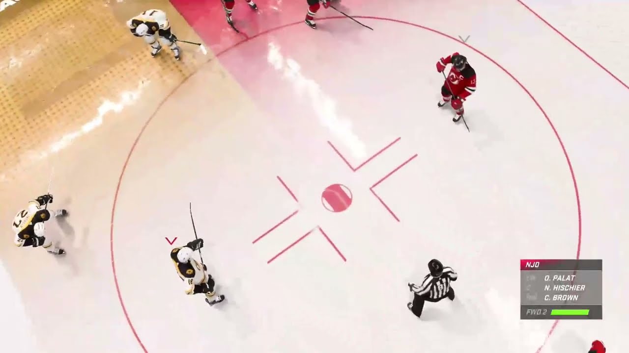 Ракурс камеры на льду в NHL 23