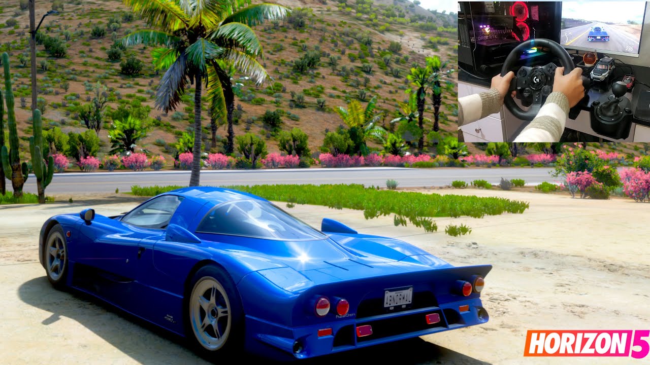 Forza Horizon 5 || Driving  1998 Nissan R390 (GT1) || With Logitech G923 || PC 4K ||