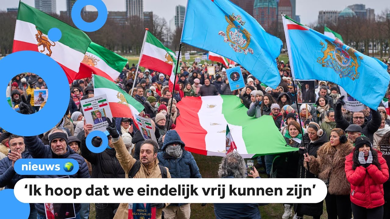 Honderden mensen in Den Haag de straat op voor Iran