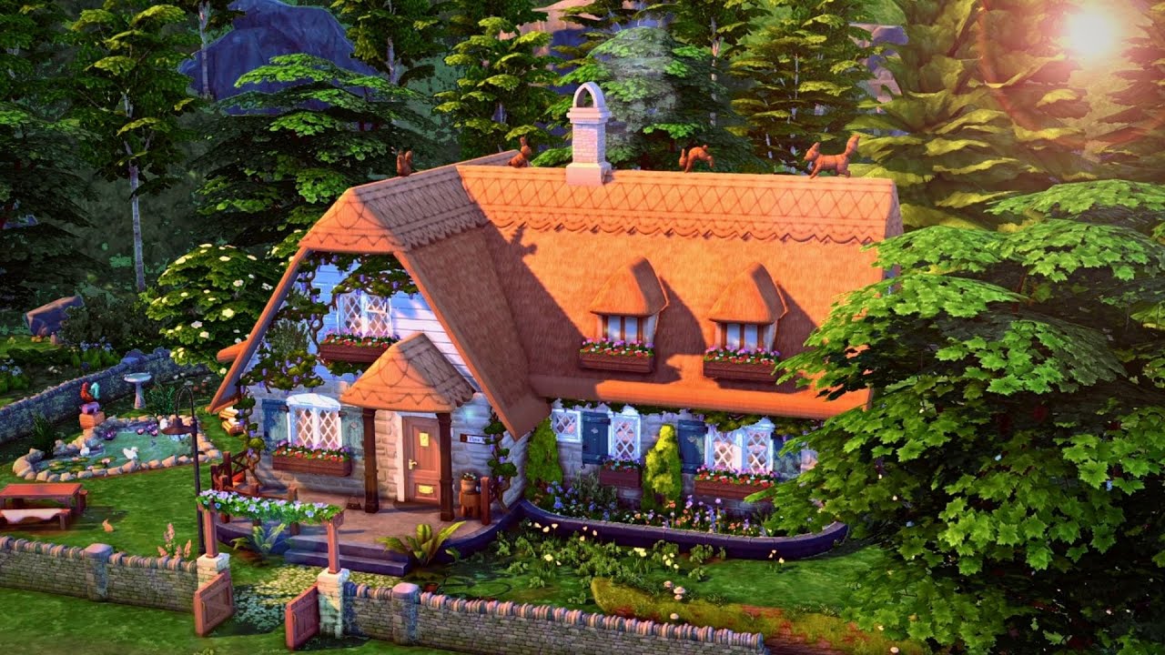 Fairy Honeymoon Cottage 🧚‍♀️ | The Sims 4 | Stop Motion Build | NO CC
