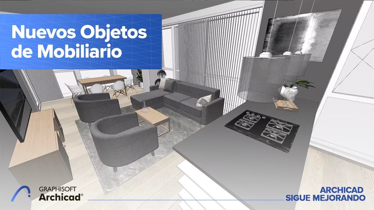 Cómo Crear Interiores Contemporáneos con la Mejorada Biblioteca de Objetos de Archicad