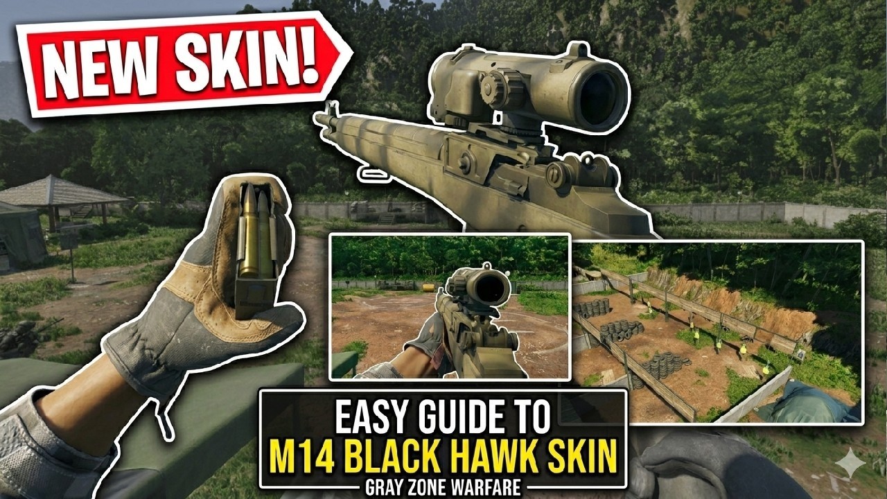 Как найти скин M14 Black Hawk в Gray Zone Warfare