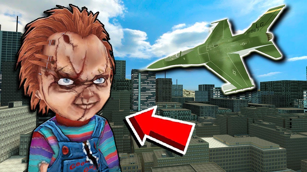 Using Planes to Defeat the GIANT Chucky Doll! - Garry's Mod Multiplayer Gameplay - Gmod Survival