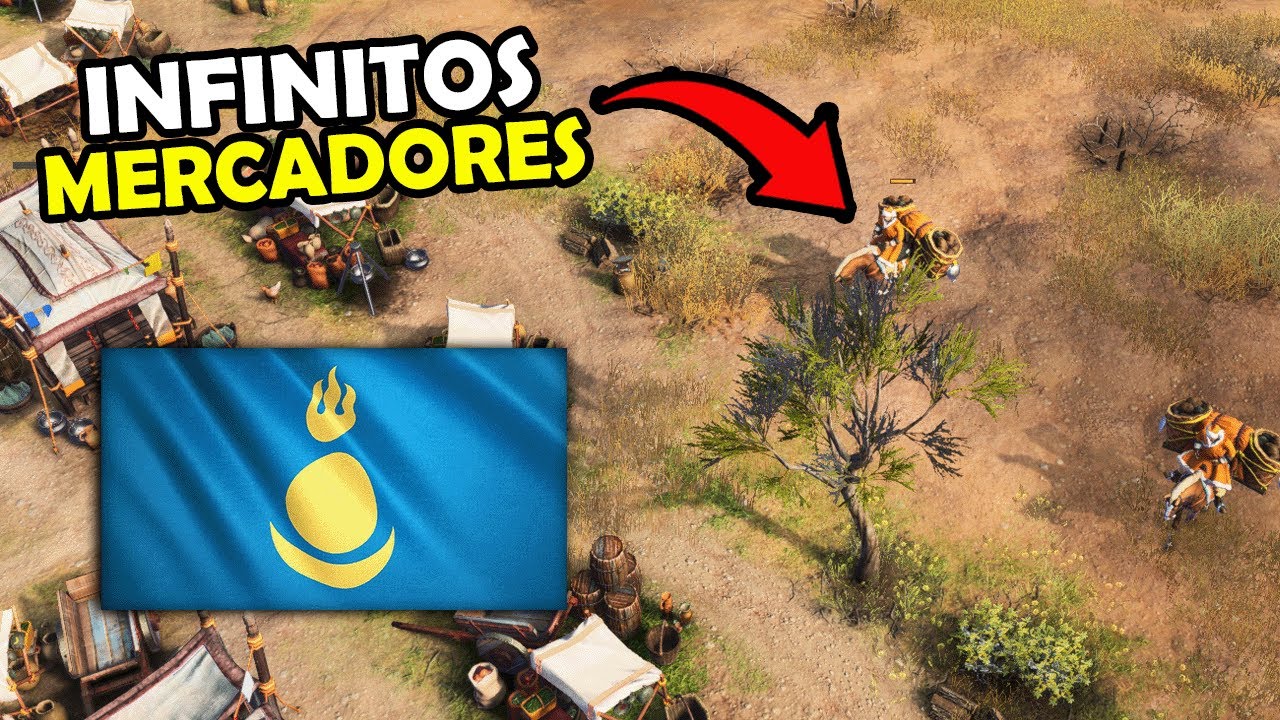 Joguei de Mong&oacute;is Contra um Conquistador 1 Brasileiro no Age of Empires 4