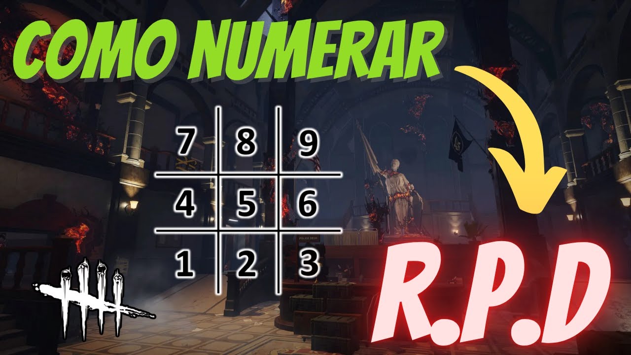 COMO NUMERAR O MAPA RPD ALA LESTE NO DBD - Dead by Daylight