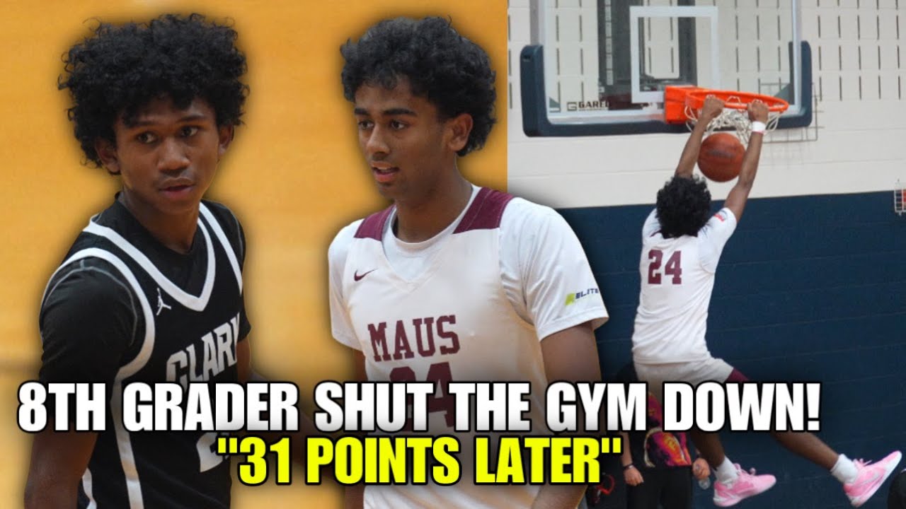 Vijay Keshaav & His 8th Grade Squad Cant Be stopped! VIJAY DROP 31 POINTS AND FIVE DUNKS!!