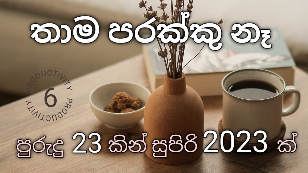 පුරුදු 23කින් මේ වසර හොඳම වසර කරගමු | කවදටත් හරියන මෝටිවේෂන් | Life changing habits| Sinhala