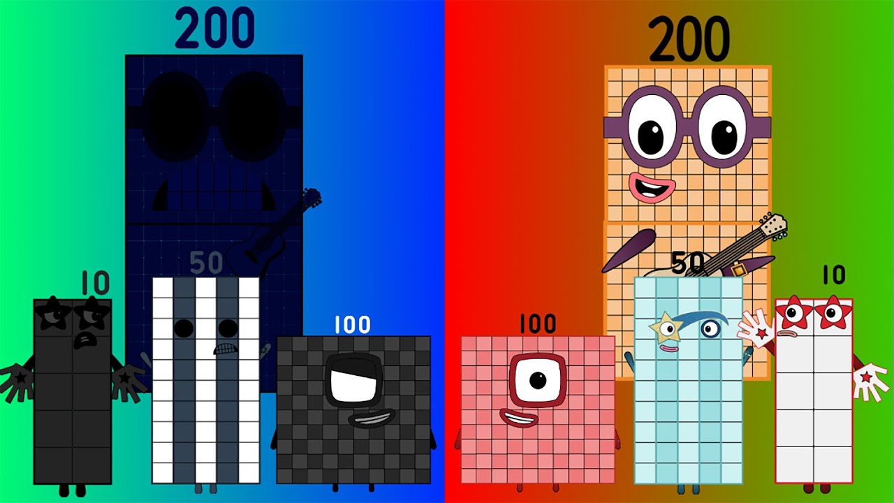 Looking Uncannyblocks Band Remastered (1-200) Uncanny Vs Normal Remix-5 | Infinity Cool Sounds