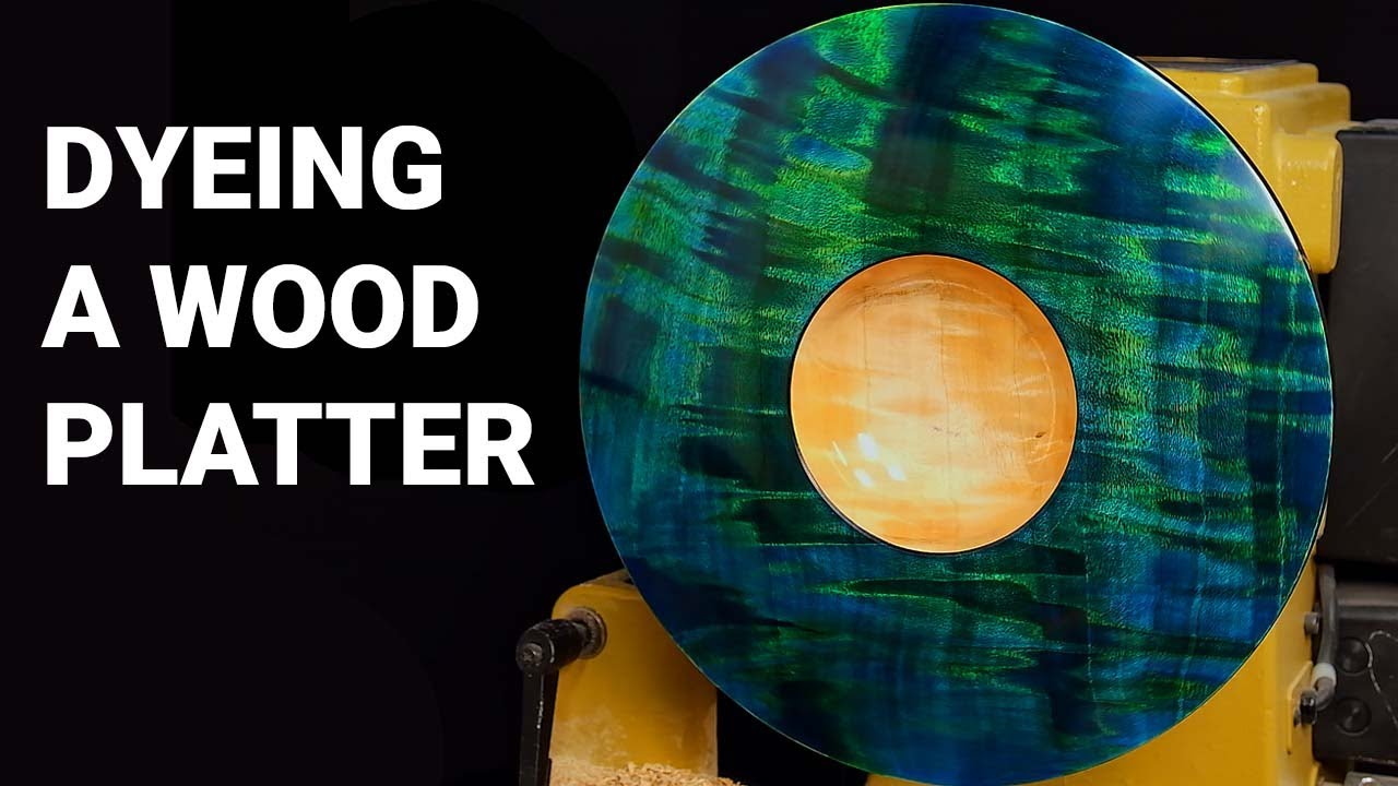 Dyeing a Wood Platter