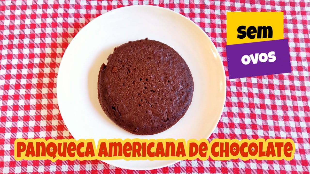Receita de Uma 1 unidade de Panqueca Americana de Chocolate SEM OVOS