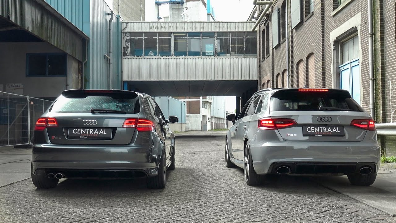 Audi RS3 8V vs Audi RS3 8P - Revs, Accelerations, Launch Control, POV etc