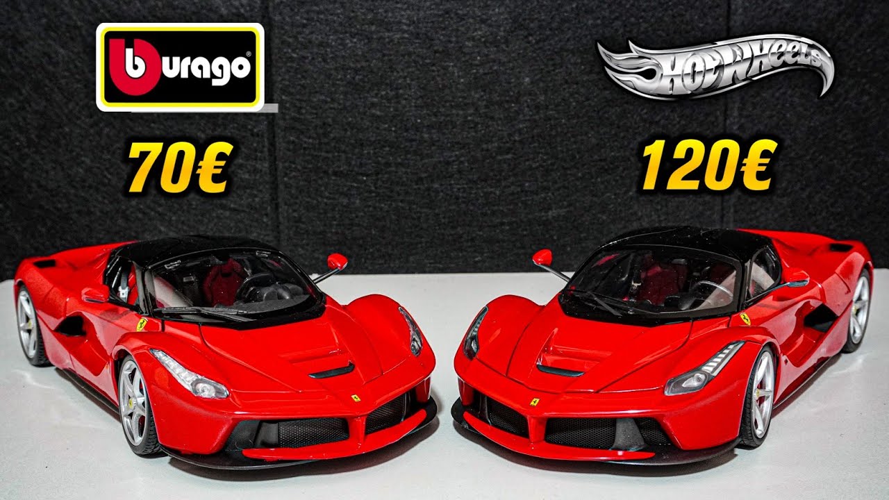 Ferrari LaFerrari 1/18 Bburago Signature vs Hotwheels Élite ! Quelle est la meilleure version ?