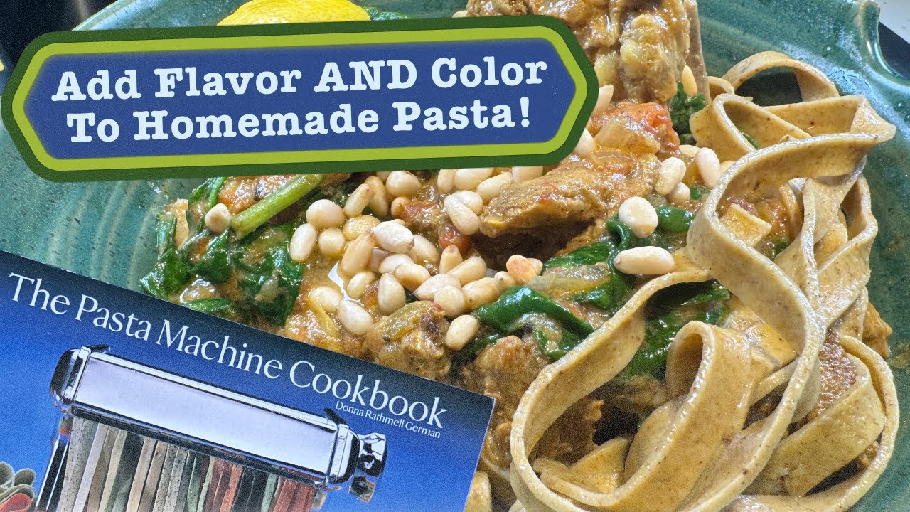 Homemade Curry Pasta: The Flavor's INSIDE The Noodles!