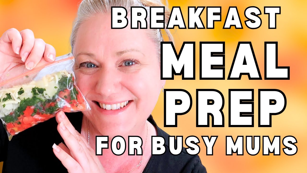 Quick Healthy BREAKFAST MEAL PREP after a large GROCERY HAUL