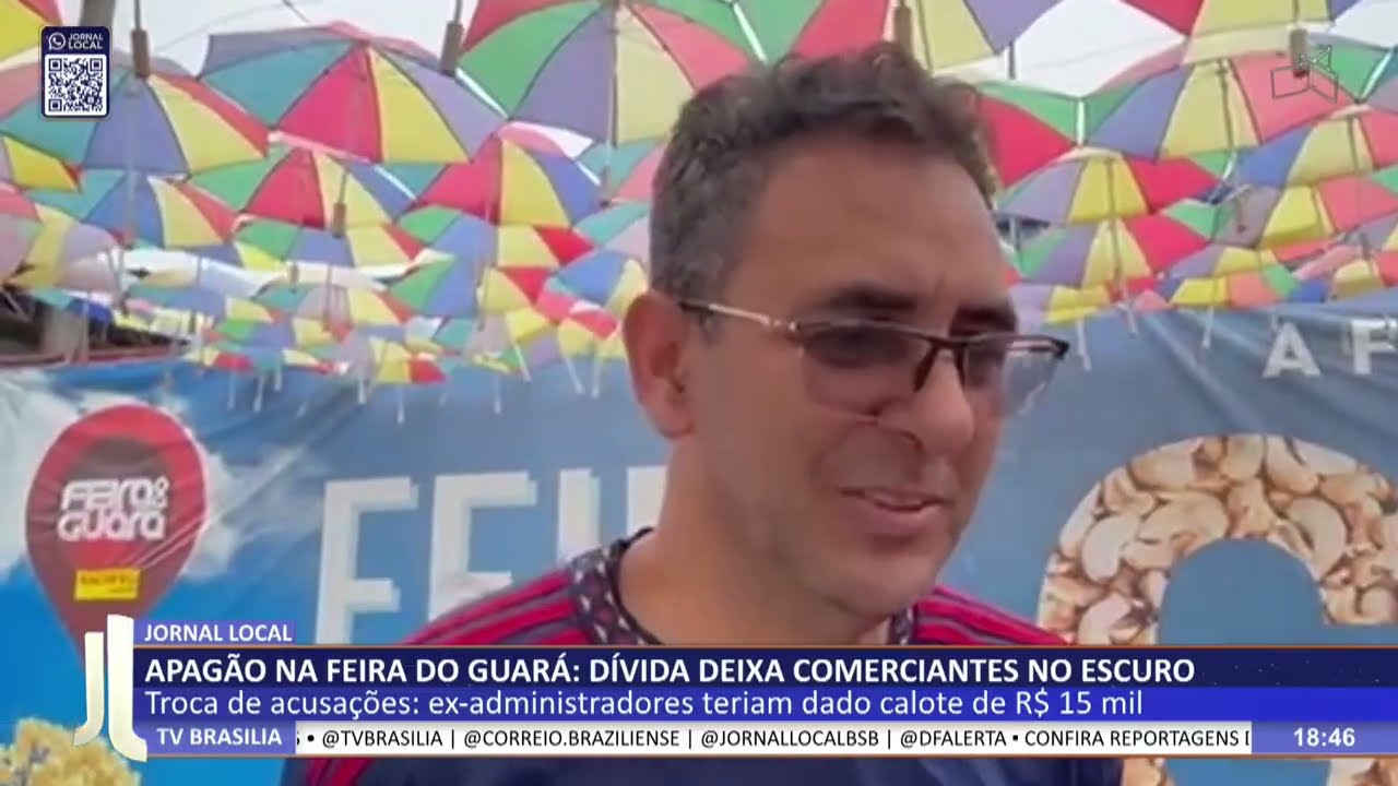 JL - Apagão na feira do guará: dívida deixa comerciantes no escuro