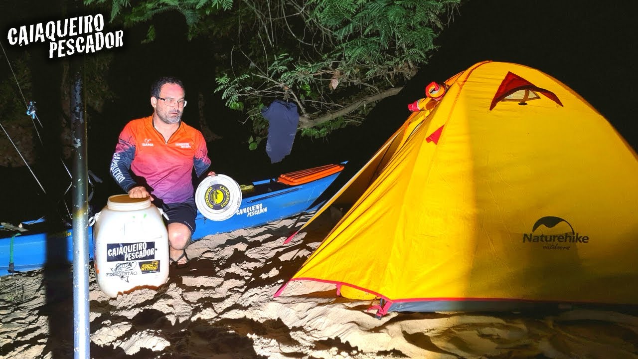 FUI PRO MATO SOZINHO ACAMPAR E PESCAR DE CAIAQUE. Aventura completa - full v&iacute;deo