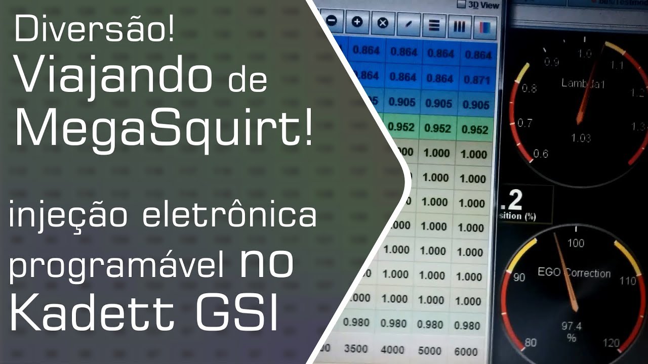 Diversão: Viajando de MegaSquirt (injeção programável de verdade ) no Kadett GSI  - Black Hill Auto