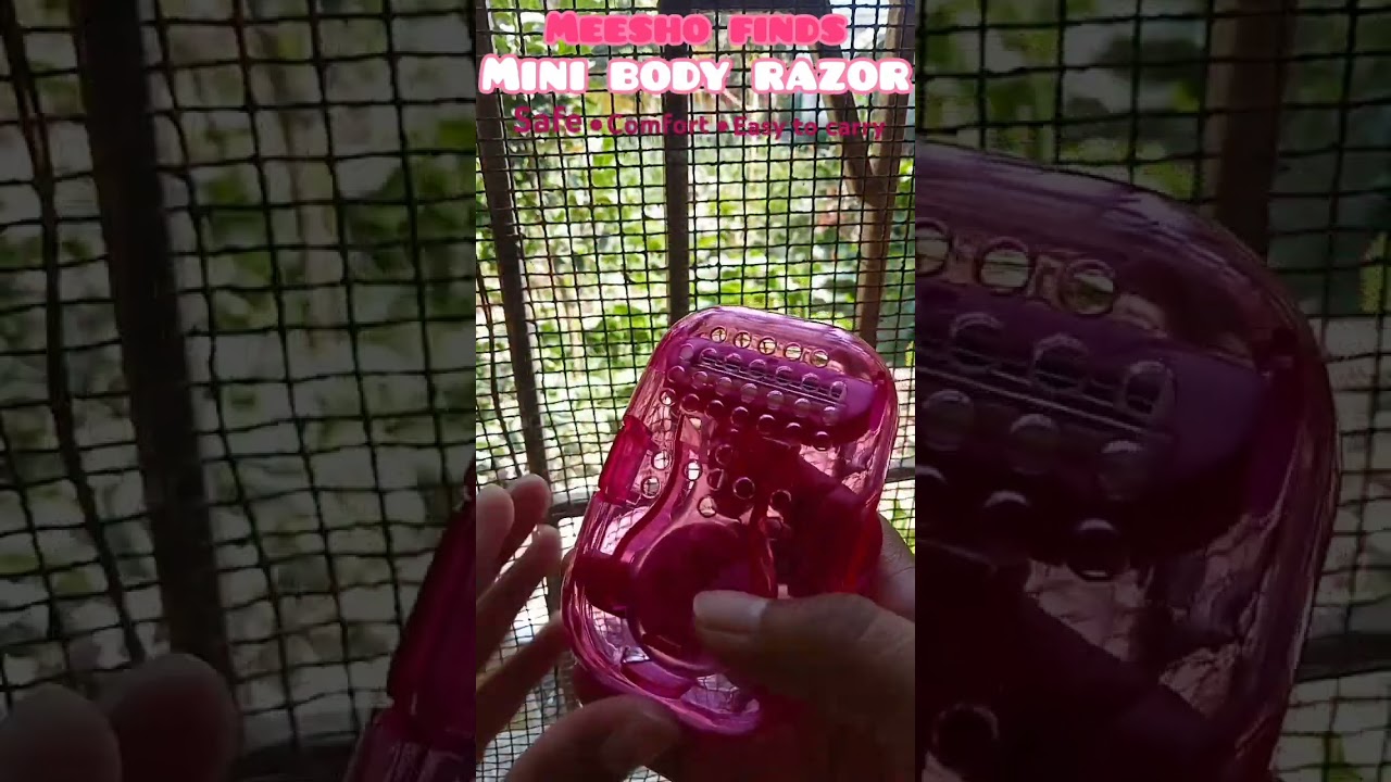 Meesho finds max mini body razor🦵#meshohaul #razor