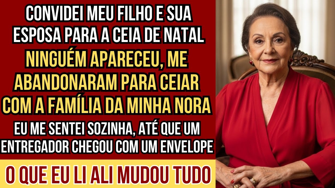 HISTORIAS REAIS. Convidei meu filho e minha nora para a ceia de Natal, mas eles me deixaram sozinha