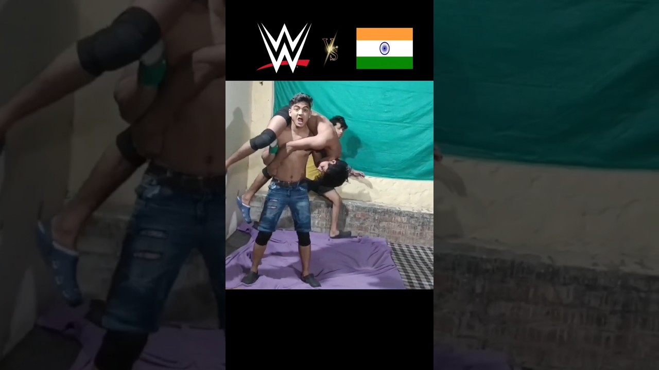 WWE India 🇮🇳 против WWE | Джон Сина против Рока #короткометражный #вирусныешорты