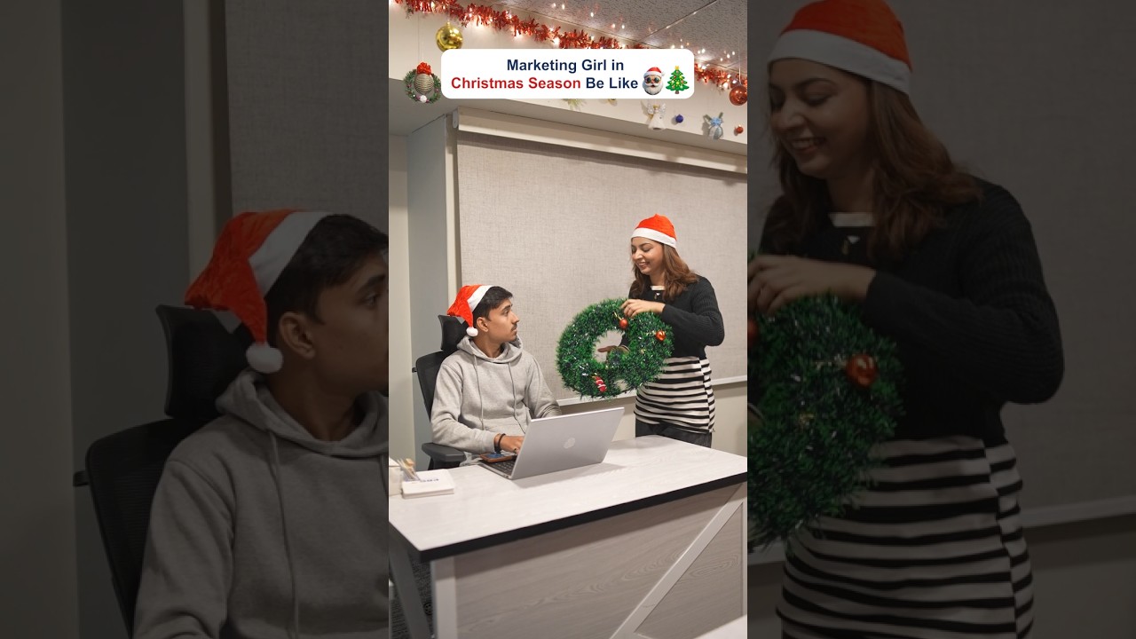 Девушка-маркетолог в рождественский сезон выглядит примерно так: 🎄 