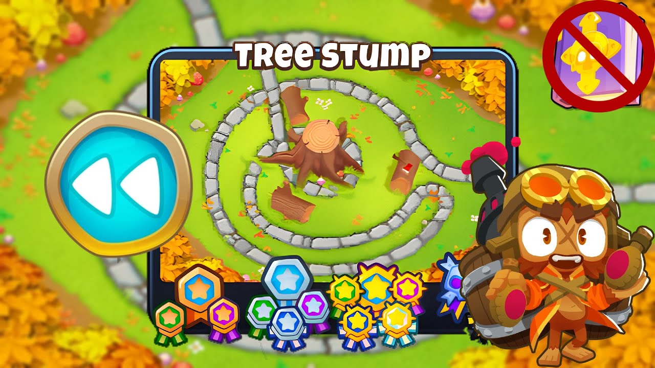 Tree Stump [Reverse] Guide | No Monkey Knowledge | BTD 6 (2023 Updated) 4K
