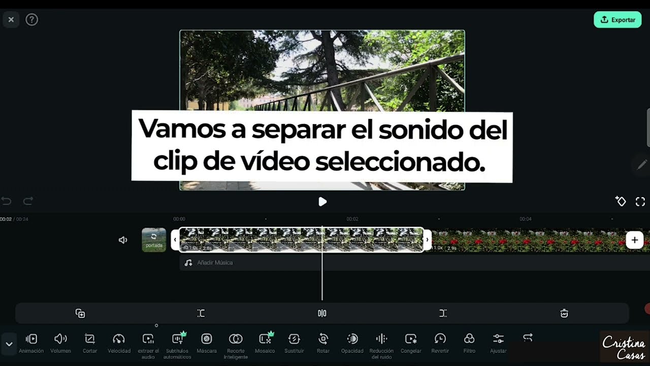Edición de sonido con Filmora Studio. Editor de vídeo para smartphone.