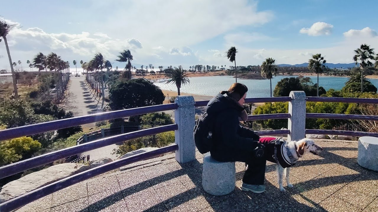 【赤穂海浜公園②】海沿いの広大な公園をたっぷりお散歩✨ 広すぎて全部は見れませんでした😊🌈 綺麗に整備されていて景色も最高の公園です👍