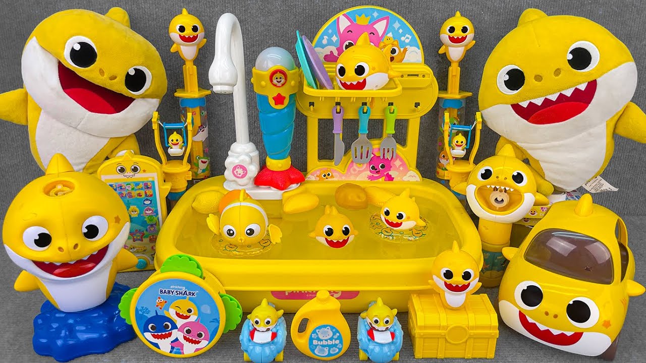 104 Minutes BABY SHARK Collection Unboxing - Satisfying Unboxing (ASMR)