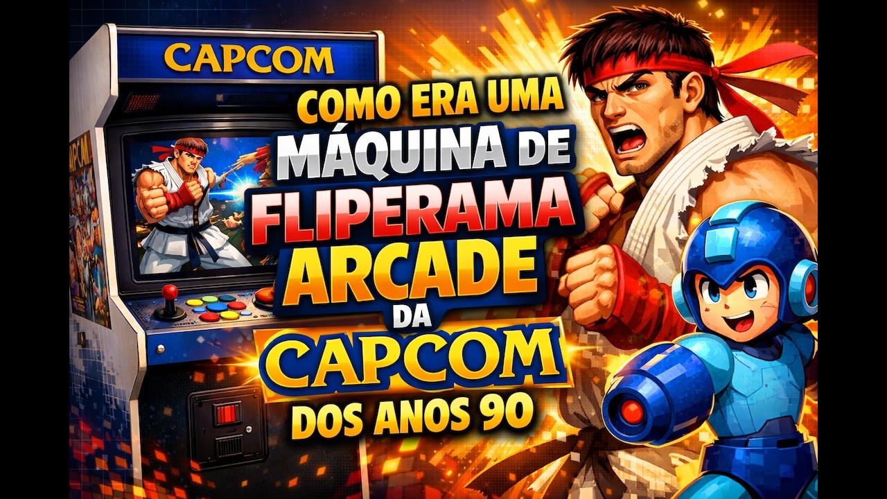 Como Era Uma Maquina de Fliperama dos Anos 90!
