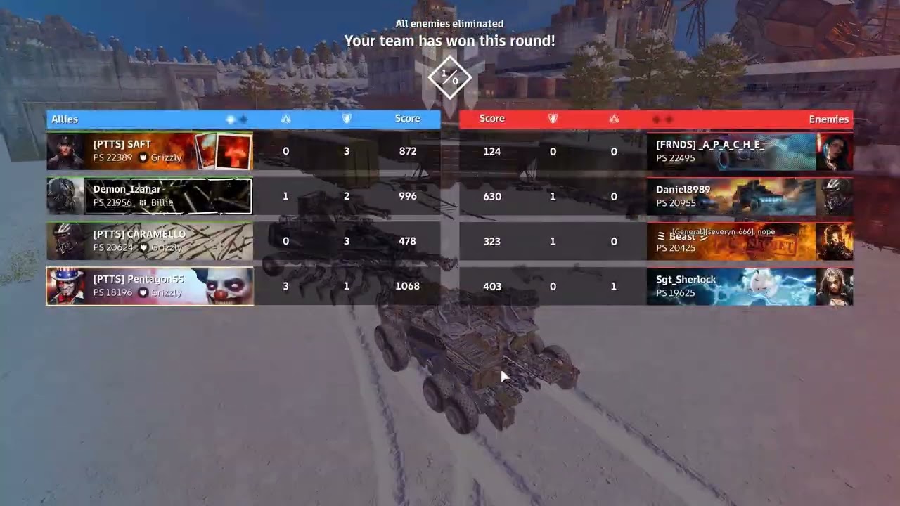 Crossout CW PTTS vs FRNDS