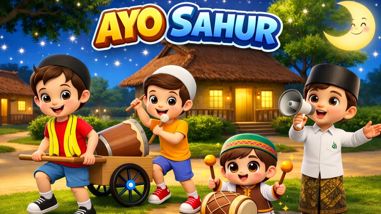 Lagu Anak Islami | Ayo Sahur - Spesial Ramadhan | Lagu Anak Anak 
