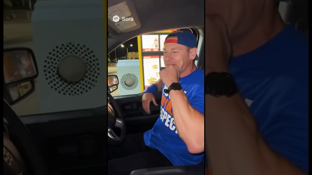 John Cena TROLLS The Drive-Thru (WWE AI) #babifreitas #memes
