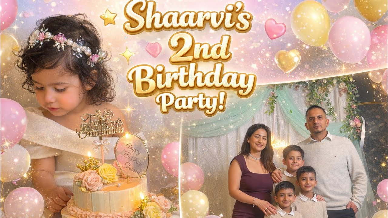 Shaarvi Turns 2 | Birthday Party Highlights episode 17 #barcelona #espa&ntilde;a 