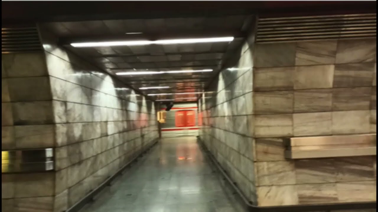 Pražské metro A Můstek - Depu Hostivař s uzavřenou stanicí Jiřího z Poděbrad