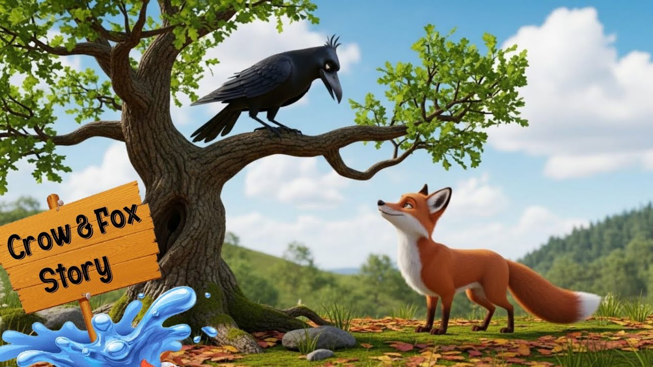 Crow and Fox story  خوشامد | Moral story 2025 |  Urdu and Hindi stories