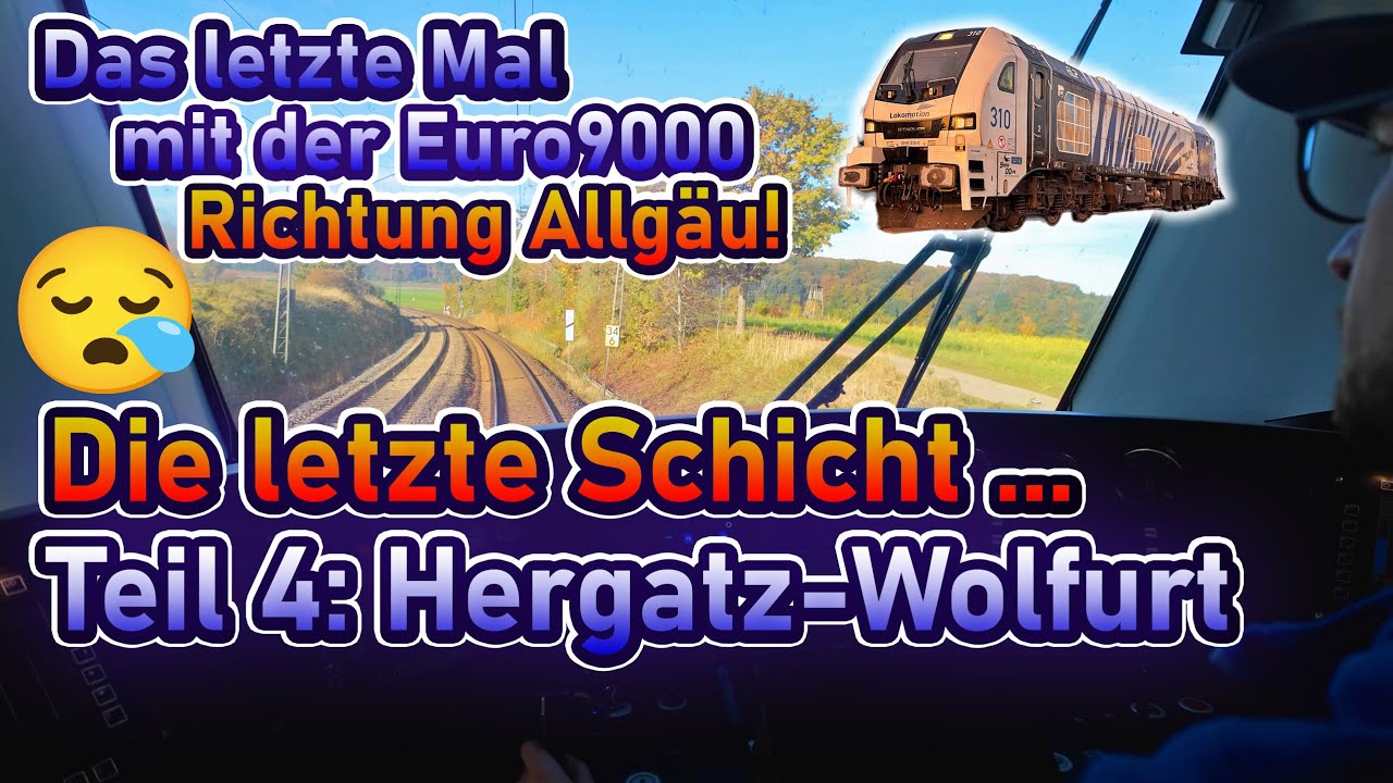 😢 Meine letzte Schicht im Allgäu! (Teil 4) Hergatz-Wolfurt | Lokführervlog #40