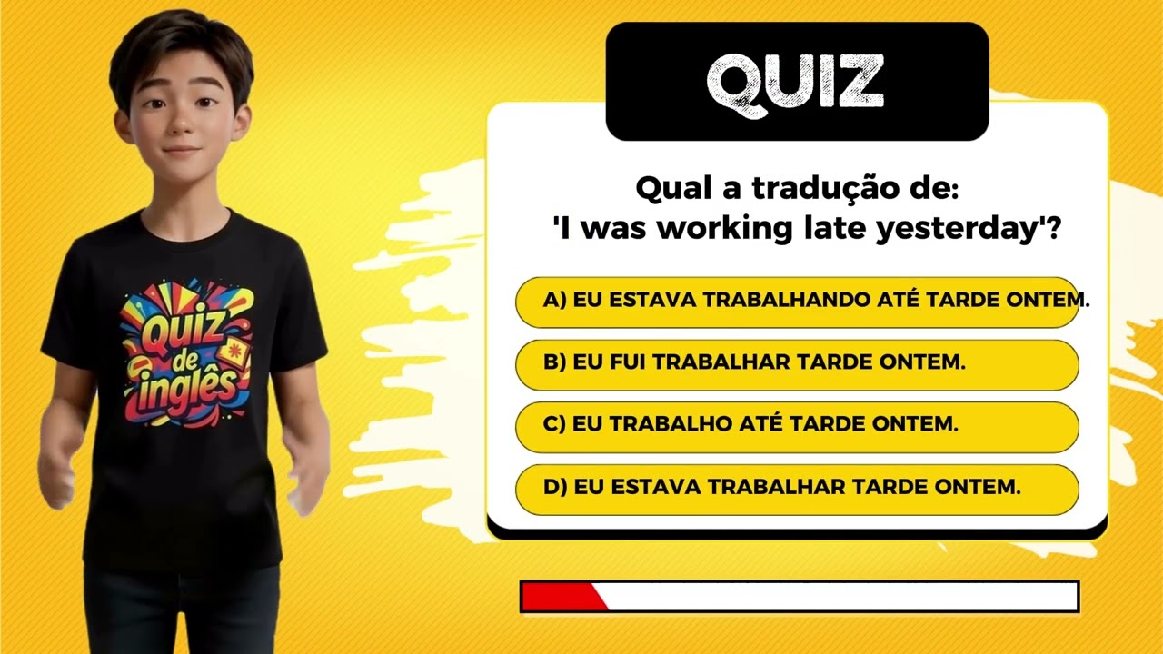 Quiz de Inglês: Domine o Past Continuous