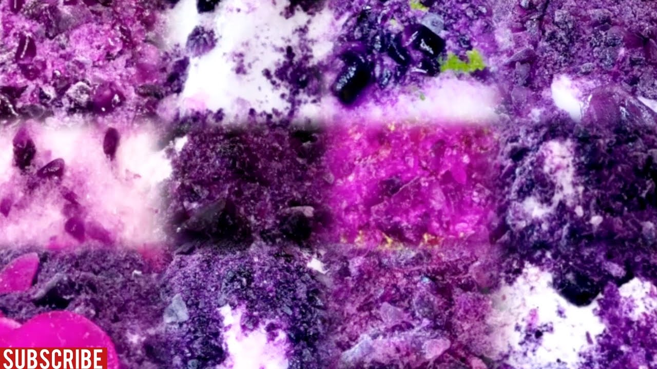REQUESTED VIDEO | ASMR QIAN WHITE & PURPLE MIX JEWELRY SHAVED ICE EATING